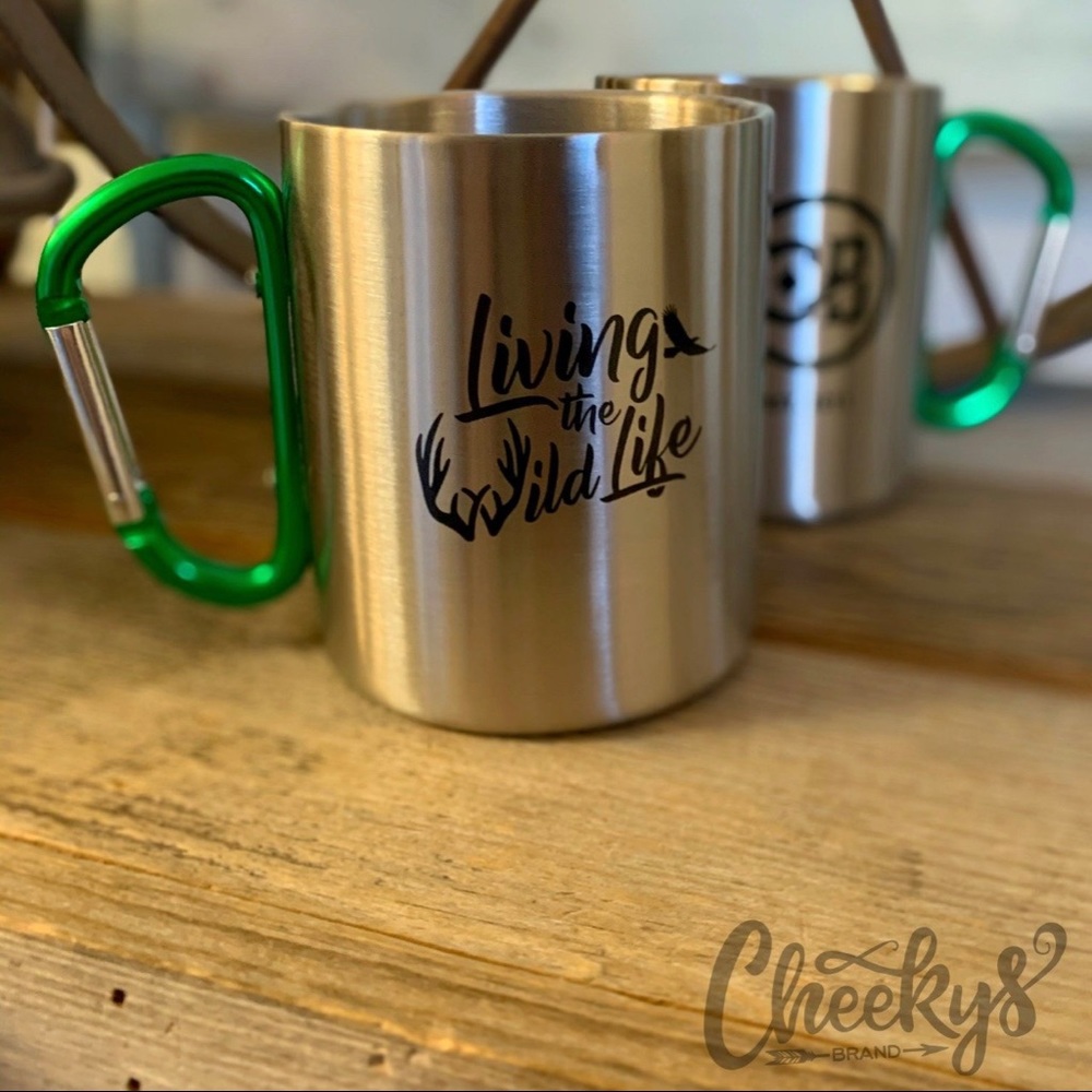 Living The Wild Life Steel Camp Mug!!!